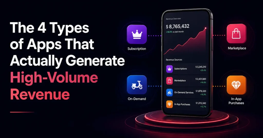 Four types of apps that generate high-volume revenue through scalable monetization models