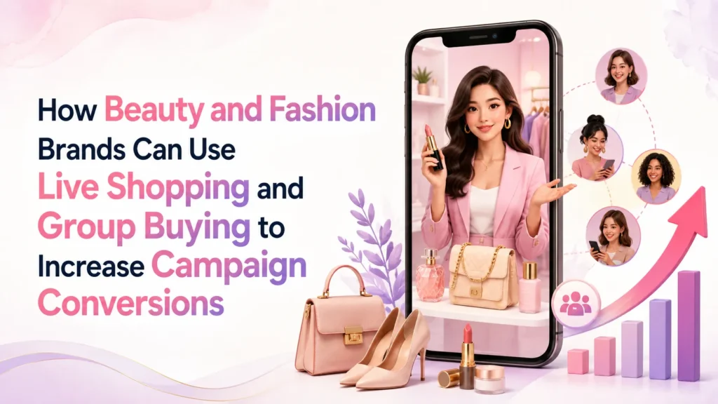 Beauty and fashion brands using live shopping and group buying to engage customers and increase campaign conversions