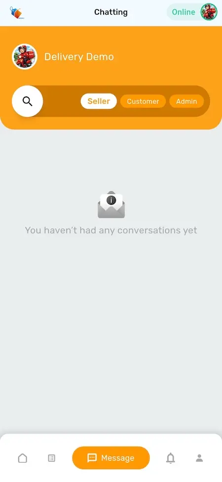 Amazon Clone Delivery Staff Chat