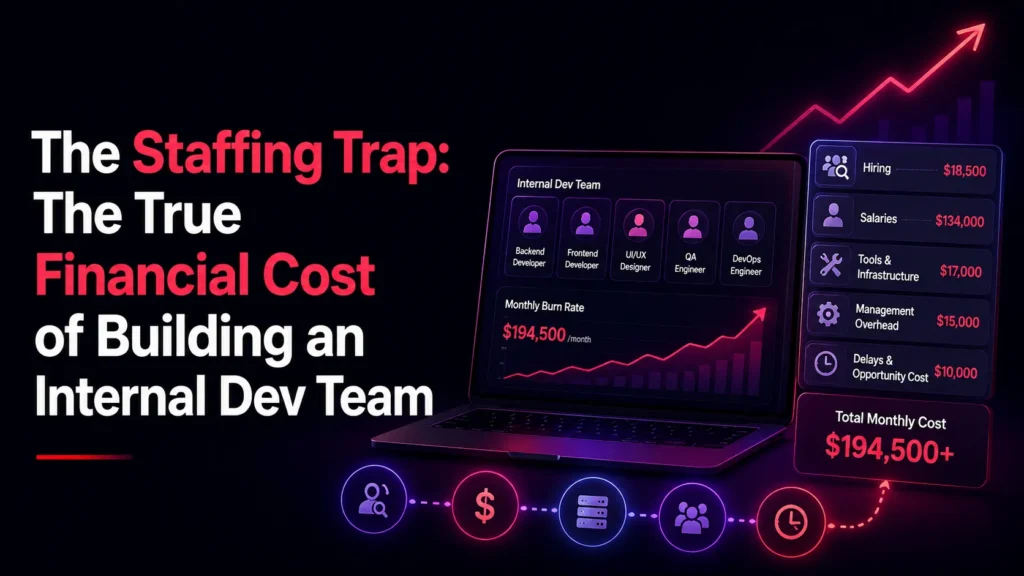 True financial cost of building an internal development team for a startup