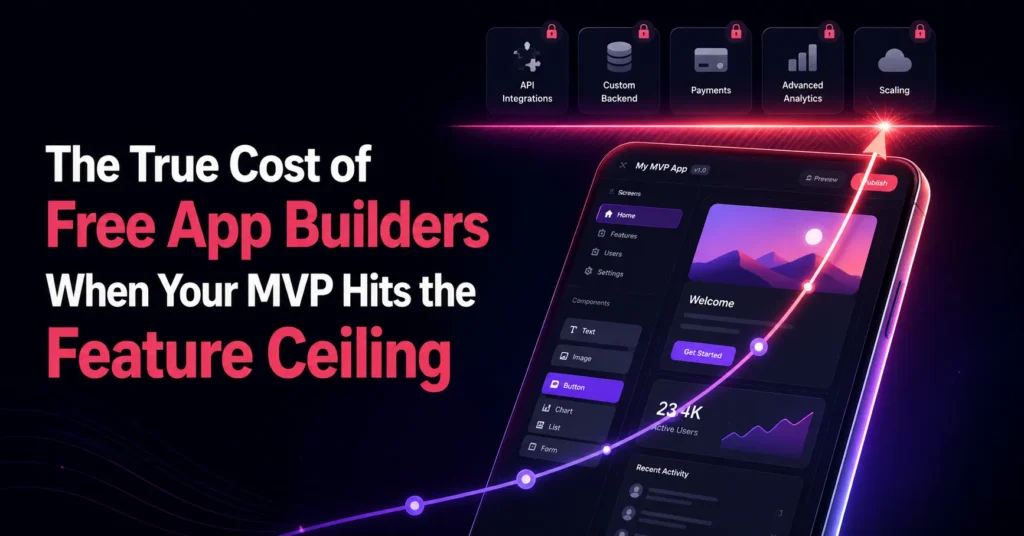 True cost of free app builders when an MVP reaches its feature ceiling