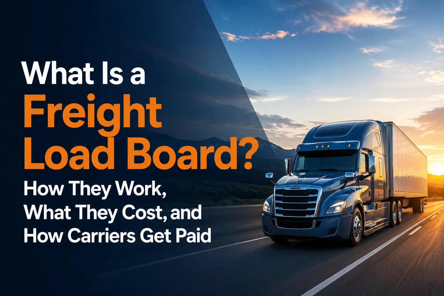 Freight load board guide explaining how load boards work, what they cost, and how carriers get paid