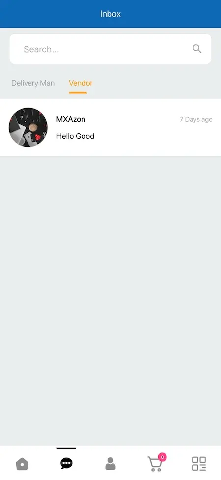 Amazon Clone Mobile Customer Inbox