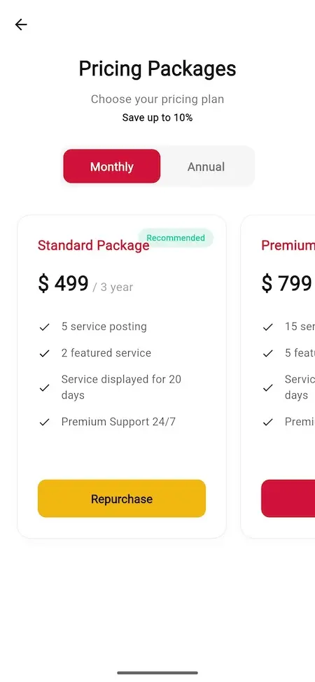9flats Clone 30 pricing packages
