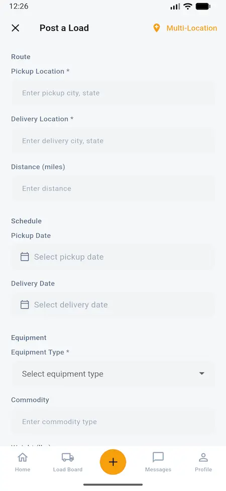DAT Load Board Clone 21 04 shipper post load
