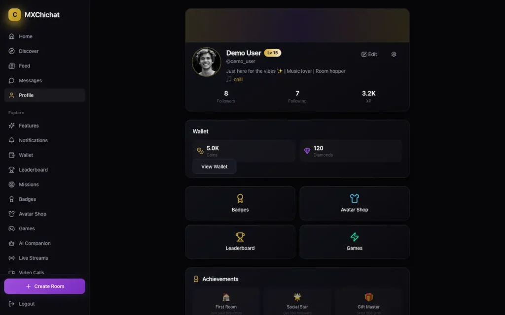 ChillChat Clone 26 05-profile