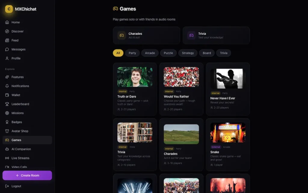 ChillChat Clone 25 06-games