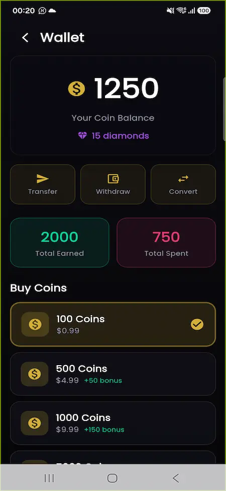 ChillChat Clone 17 08 wallet