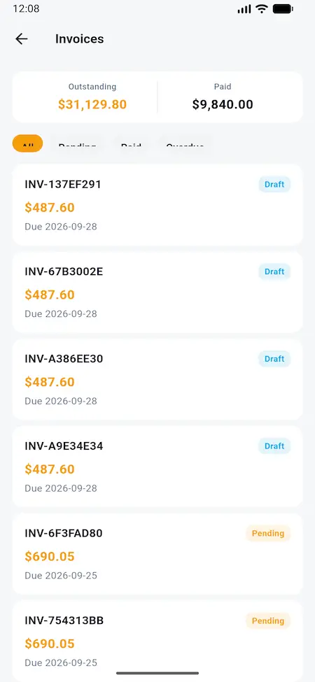 DAT Load Board Clone 36 09 broker invoices