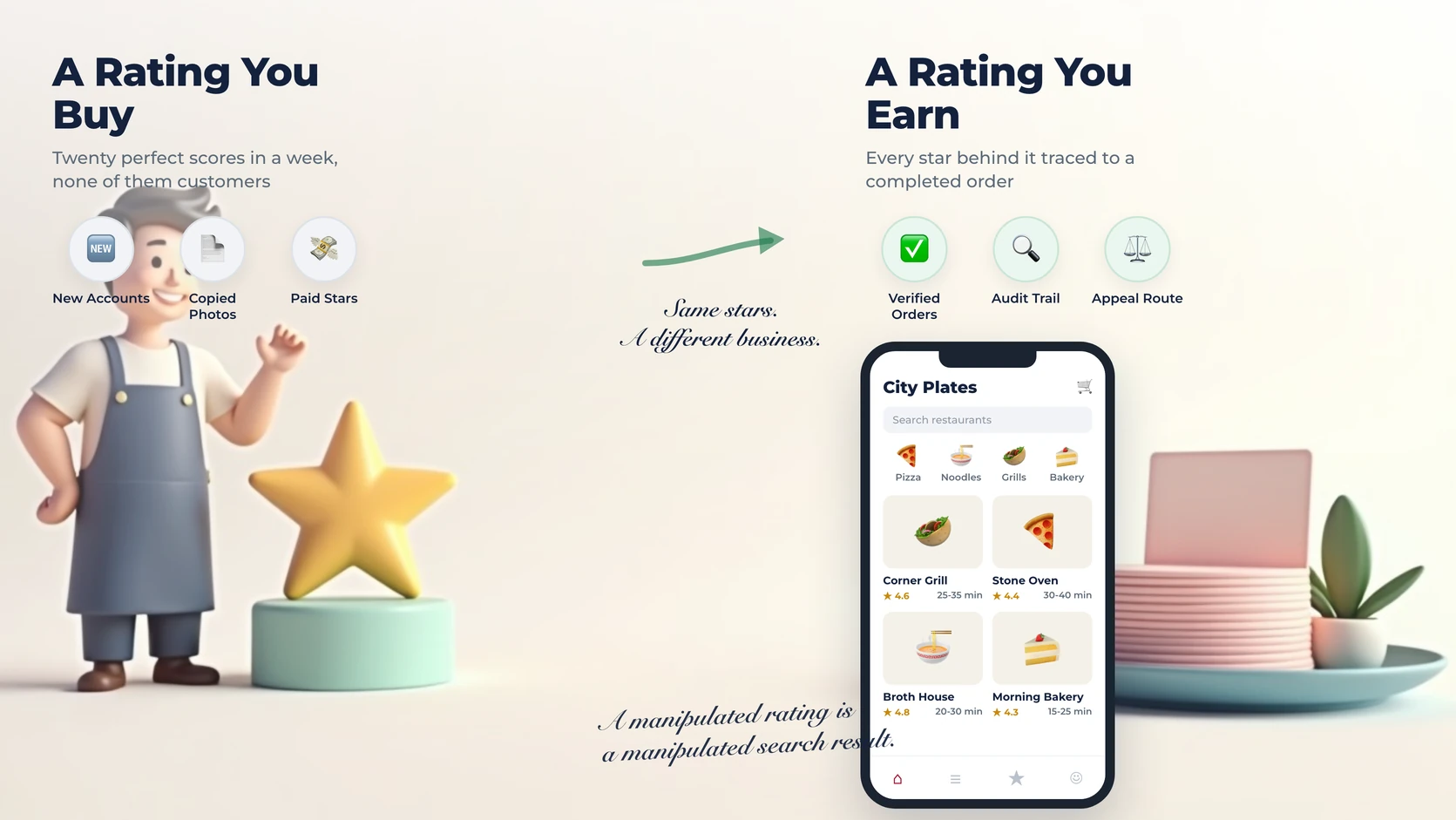 Review and Rating Integrity: Why a Manipulated Star Is a Manipulated Search Result