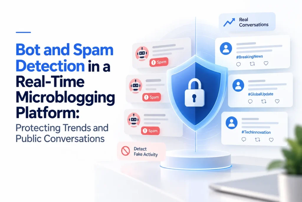 Bot and spam detection protecting trends on a real-time microblogging platform