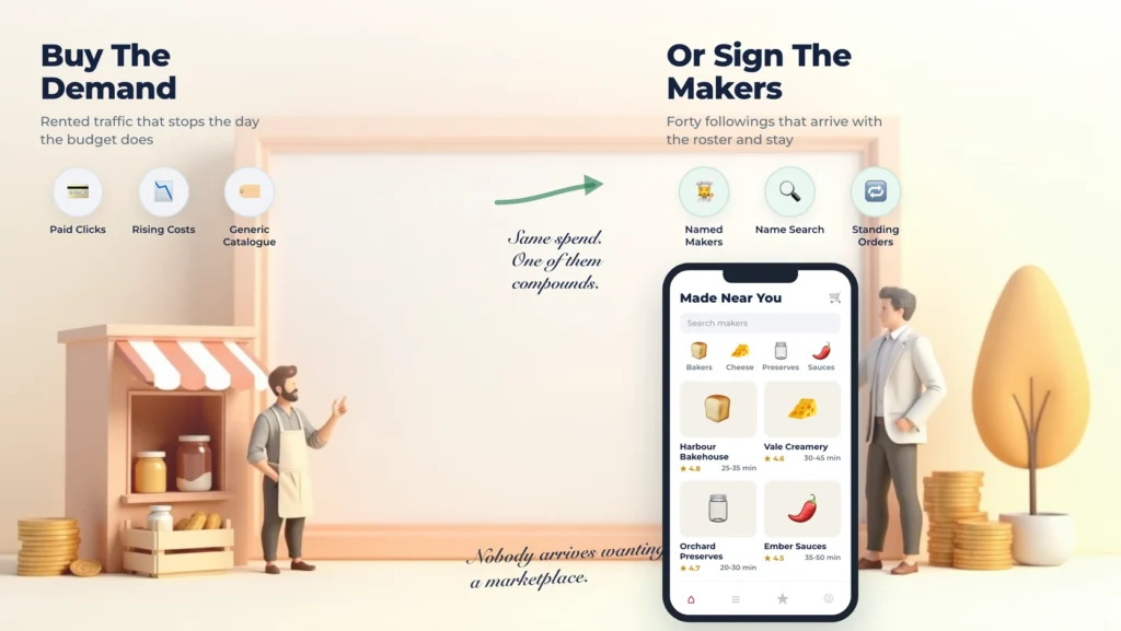 The Maker Is the Marketing: Supply-Led Growth for a Speciality Food Marketplace