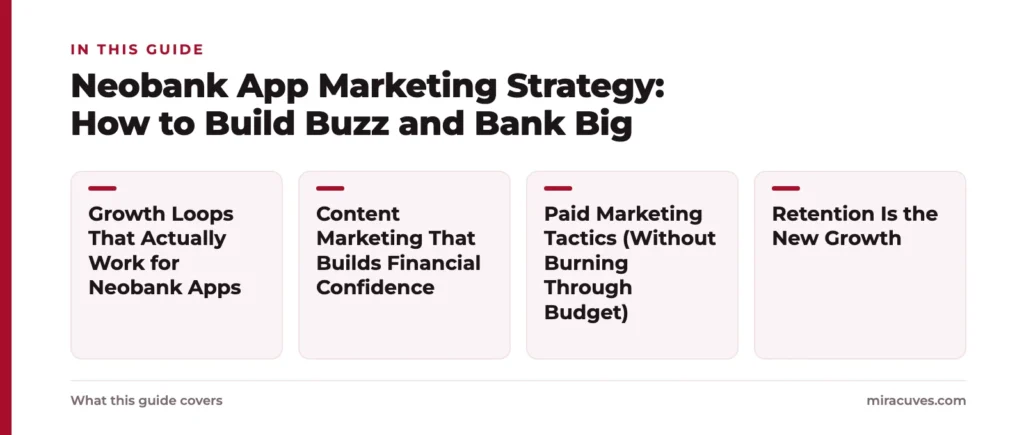 Neobank App Marketing Strategy: How to Build Buzz and Bank Big: Growth Loops That Actually Work for Neobank Apps, Content Marketing That Builds Financial Confidence, Paid Marketing Tactics (Without Burning Through Budget), Retention Is the 