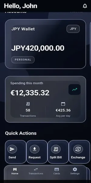 Revolut Clone Mobile App Screens6
