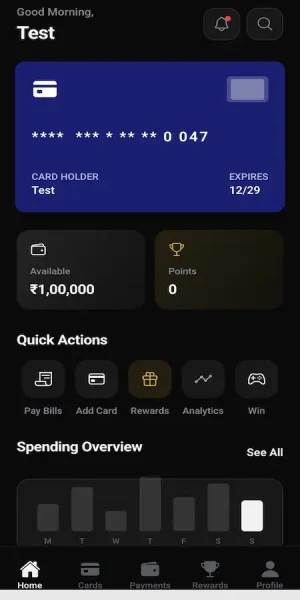 Cred Clone Mobile Financial Dashboard