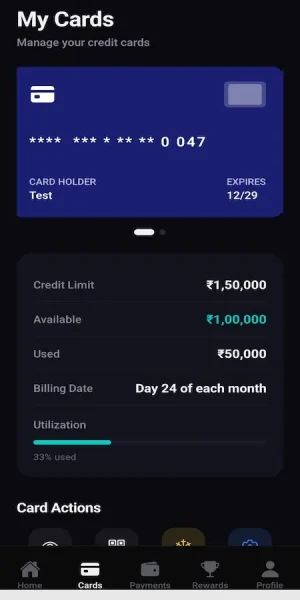 Cred Clone Credit Card Management