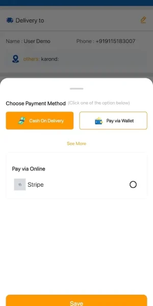 Amazon Clone Mobile Payment Method Selection